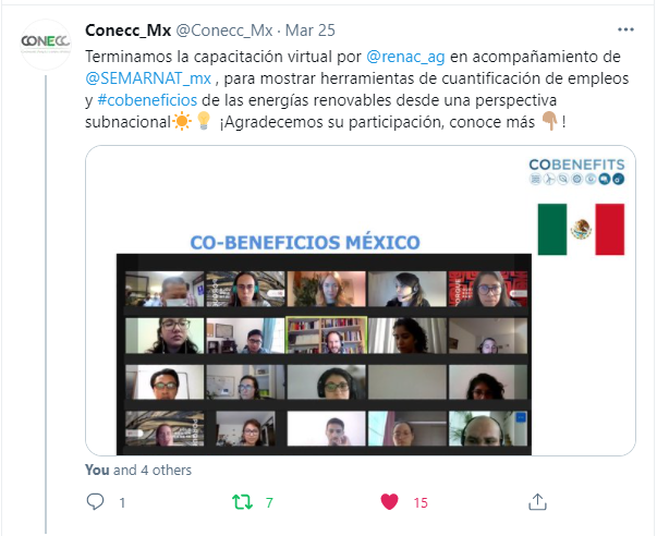 CO-BENEFICIOS México vía Twitter.