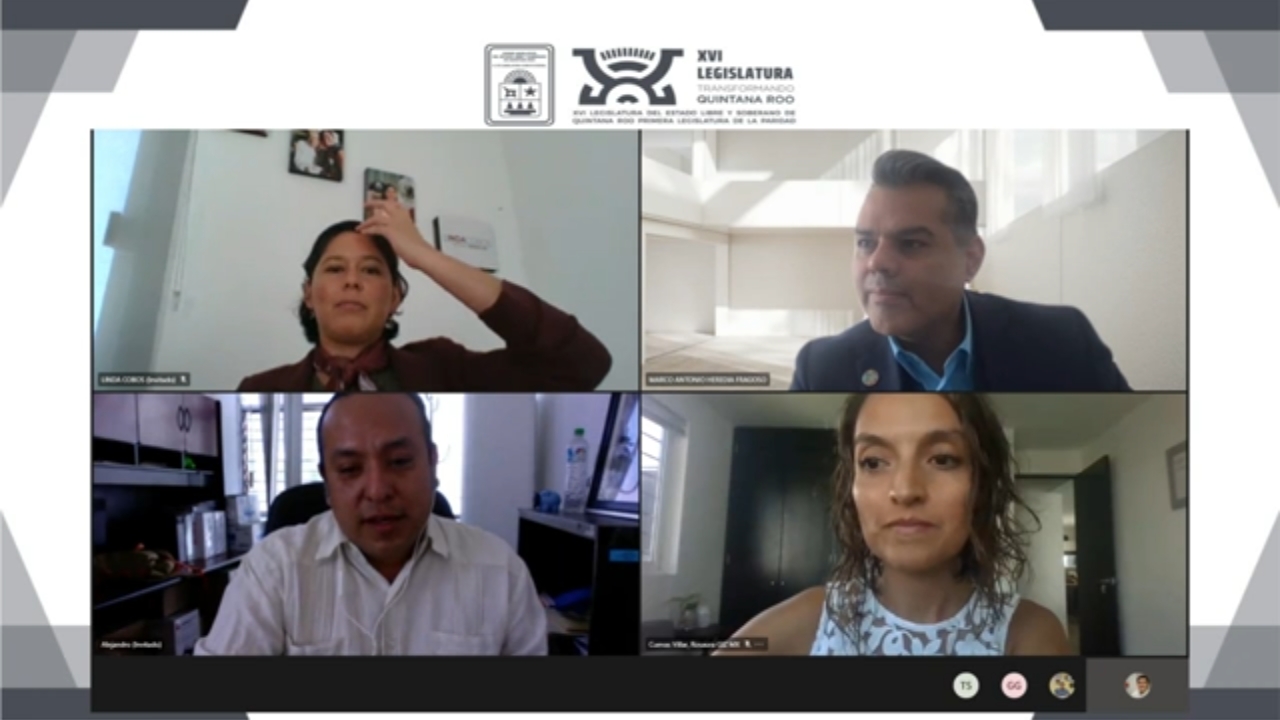 ©Foto: Congreso del Estado de Quintana Roo. Conversatorio virtual sobre cambio climático